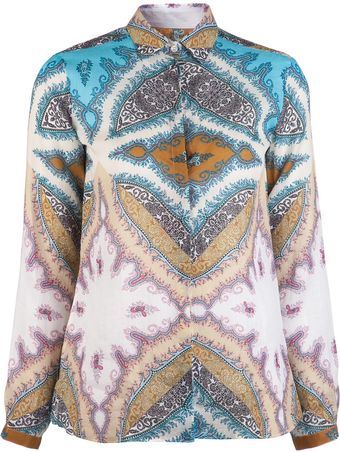 Etro Printed Shirt - Lyst
