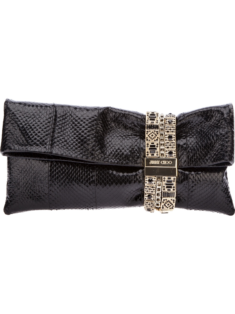 Jimmy Choo Chandra Clutch in Black Lyst