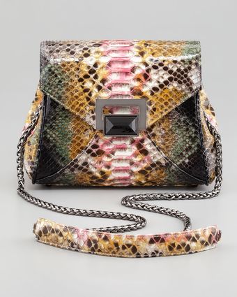 Kara Ross Itty Bitty Trinity Python Lady Bag - Lyst