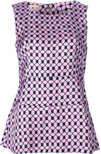 Marni Sleeveless Printed Blouse - Lyst