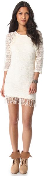 Nightcap Clothing Fringe Raglan Dress - Lyst