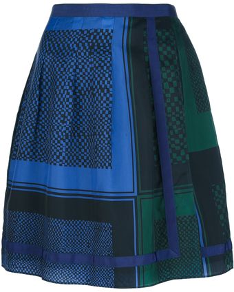 Sacai A-Line Skirt - Lyst