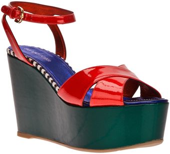 Sergio Rossi Platform Wedge Sandal - Lyst