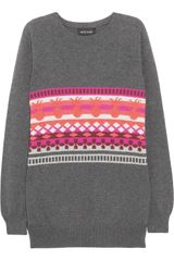 Sophie Hulme Pineapple Patterned Cotton Blend Sweater