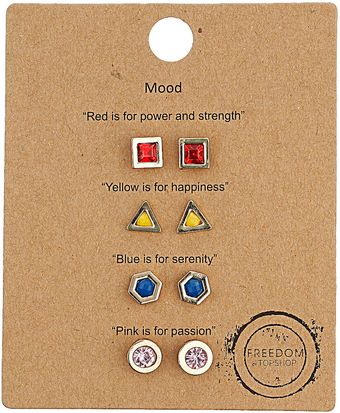Topshop Mood Stud Earring Multipack - Lyst