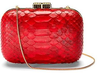 Aspinal Cleopatra Box Clutch Malaysian Red Python - Lyst