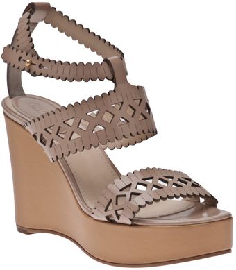 Chloé Cut Out Sandal - Lyst