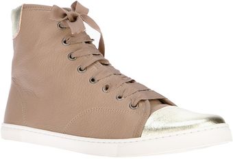 Lanvin High Top Trainer - Lyst