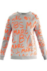 Marc By Marc Jacobs Neon Graffiti Sweat Top