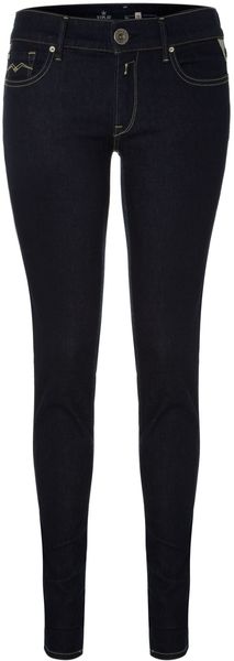 Replay Luz Mid Rise Regular Leg Skinny Jeans - Lyst