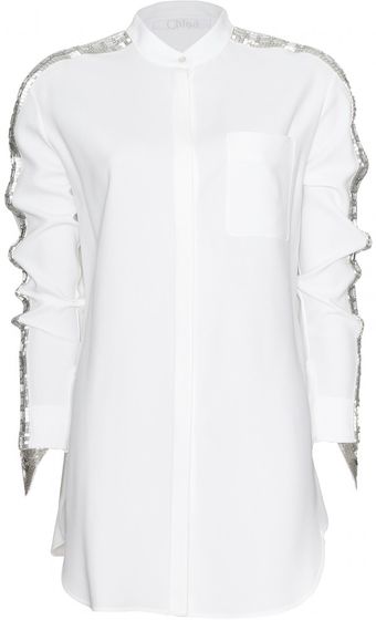 Chloé Embellished Blouse - Lyst