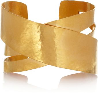 Herve Van Der Straeten Ruban Gold-Plated Cuff - Lyst