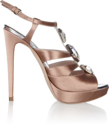 miu miu satin sandals