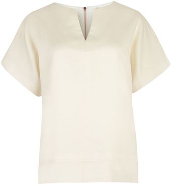 Ted Baker Alita Vneck Cropped Length Top - Lyst