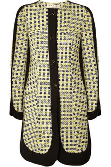 Marni Crepe-Trimmed Tweed Coat - Lyst