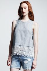 Rag & Bone Elodie Seersucker Top