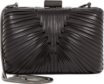 Reiss Riley Woven Detail Clutch - Lyst