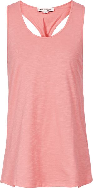 Reiss Silver Twisted Racer Back Tank - Lyst