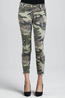 Textile Elizabeth And James Cooper Camo Zip Leg Skinny Jeans - Lyst