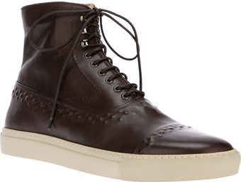 Alexander McQueen Laceup Ankle Boot - Lyst