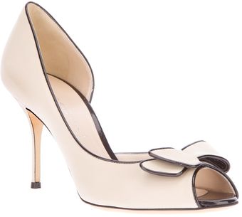 Casadei Valentina Peep Toe Pump - Lyst