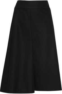 Jil Sander Stretch Cotton Twill Wrap Skirt - Lyst