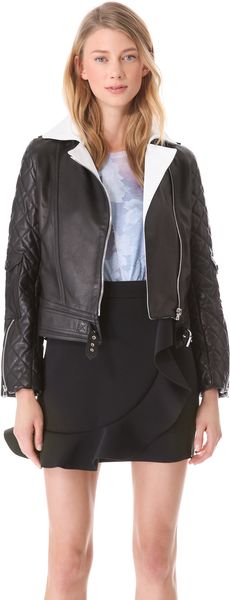 J.W. Anderson Leather Biker Jacket - Lyst
