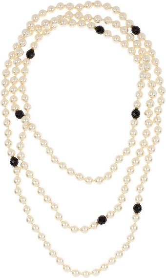 Kenneth Jay Lane Multistrand Faux Pearl Necklace - Lyst