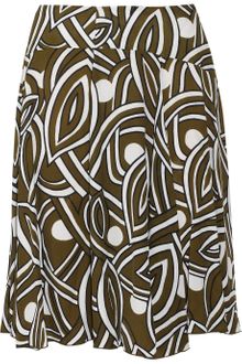 Marni Printed Crepe Skirt - Lyst