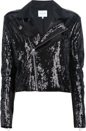 Pierre Balmain Zip Up Sequin Jacket - Lyst