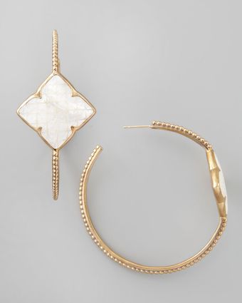 Stephen Dweck Motherofpearl Clover Hoop Earrings - Lyst