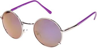 Topshop Round Revo Sunglasses - Lyst