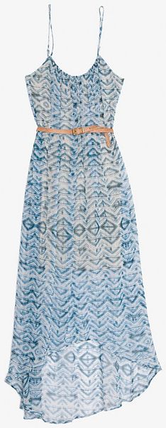 Twelfth Street by Cynthia Vincent Exclusive Belted Abstract Print Chiffon Hilo Dress - Lyst