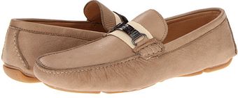 Versace Calfskin Loafer with Ribbon Trim - Lyst