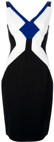 Antonio Berardi Contrast Panel Dress - Lyst