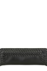 Bottega Veneta Intrecciato Trim Leather Clutch