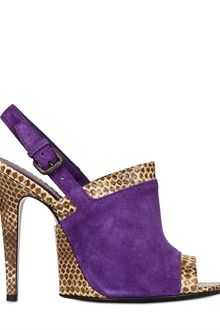 Bottega Veneta 110mm Suede Ayers Sandals - Lyst