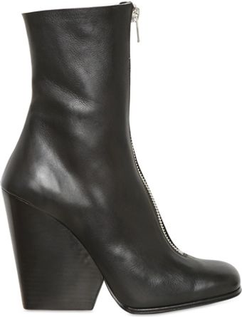 Celine 120mm Calfskin Leather Boots - Lyst