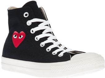 Comme Des Garçons Logo Hitop - Lyst