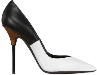 Diego Dolcini 110mm Two Tone Leather Pointy Pumps - Lyst