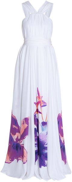 Issa Halter Neck Silk Gown - Lyst
