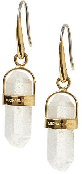 Michael Kors Geode Quartz Earring - Lyst
