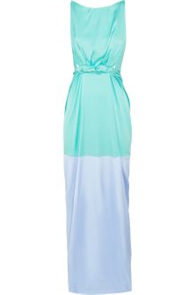 Roksanda Ilincic Emmanuelle Color-Block Stretch-Silk Maxi Dress - Lyst