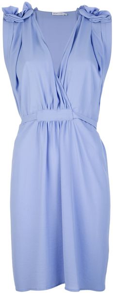 See By Chloé Pleated Shoulder Dress - Lyst