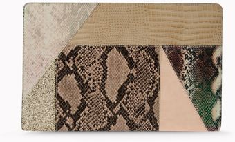 Stella McCartney Waverley Oversized Patchwork Clutch - Lyst