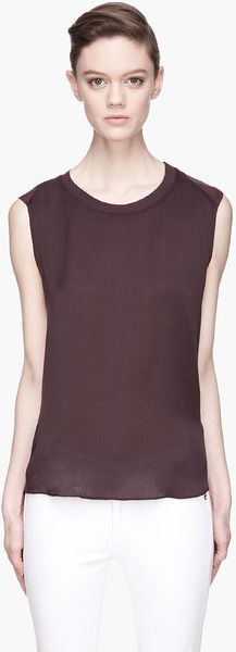 Theyskens' Theory Plum Purple Bana Shirt - Lyst