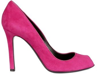 Tom Ford 100mm Suede Open Toe Pumps - Lyst