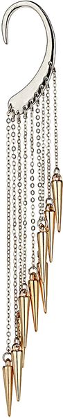 Topshop Spike Chain Ear Hanger - Lyst