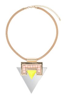 Topshop Triangle Stone Collar - Lyst