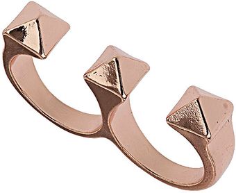 Topshop Pyramid Knuckle Duster Ring - Lyst
